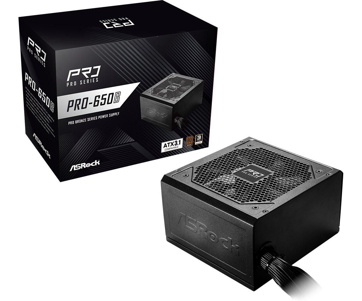 Zasilacz ASRock PRO-650B 650W 80 PLUS Bronze