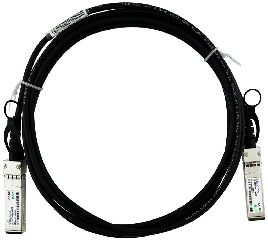 BlueOptics JD096C-BL kabel InfiniBand / światłowodowy 1 m SFP+ Czarny