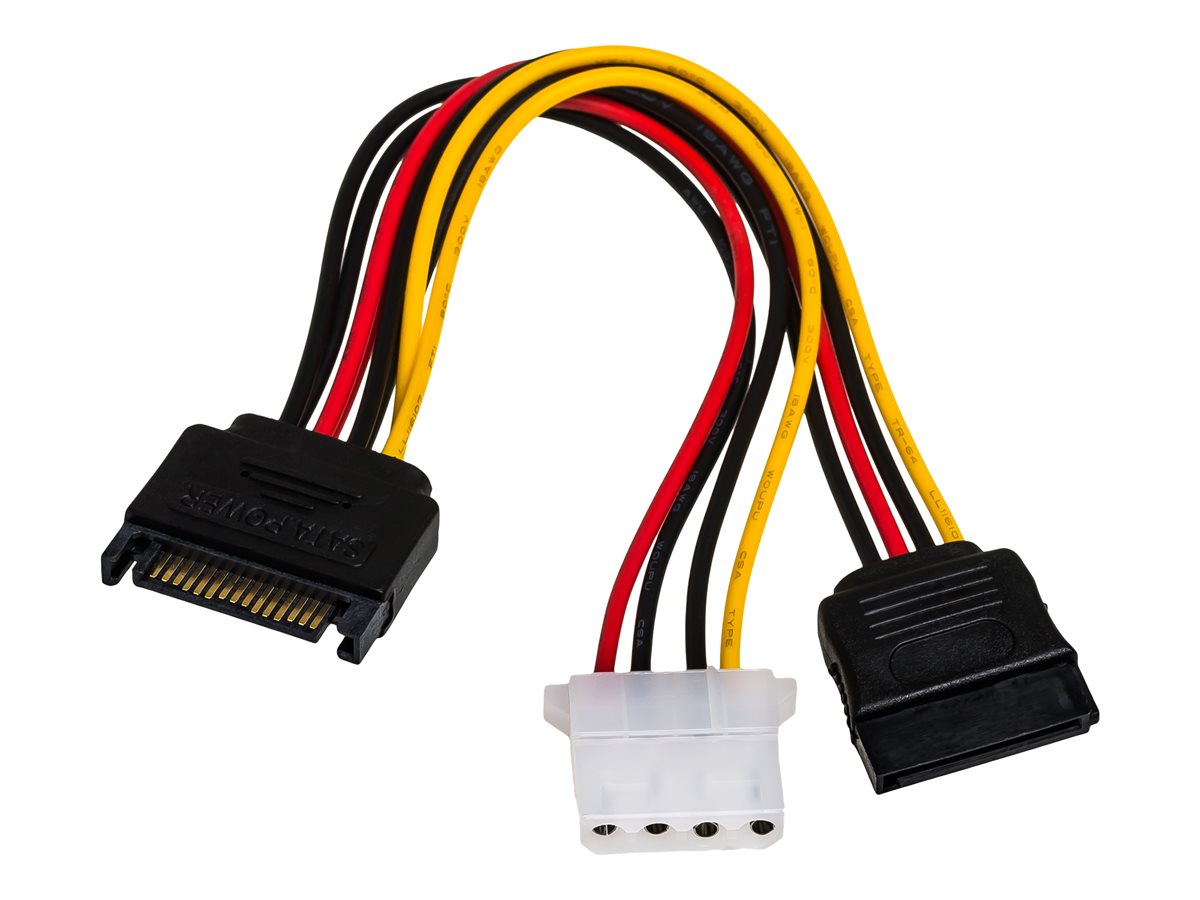 AKYGA Adapter z kablem AK-CA-32 SATA m / Molex f / SATA f 2x 15cm