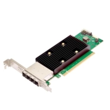 HBA Broadcom 9600W-16e 24Gb/s SAS/SATA/NVMe, PCIe 4.0, 4 x4 SFF-8674 zewnętrzne