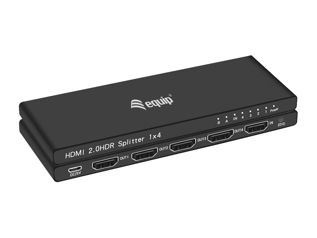 Wyposażenie Rozdzielacz wideo HDMI 4x HDMI (332717)