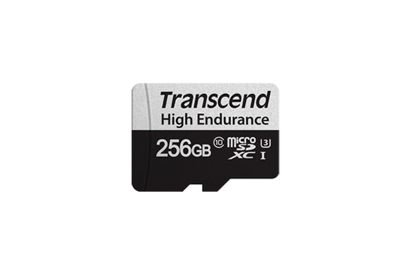 SD microSD Card 256GB Transcend SDXC USD350V w/adapter