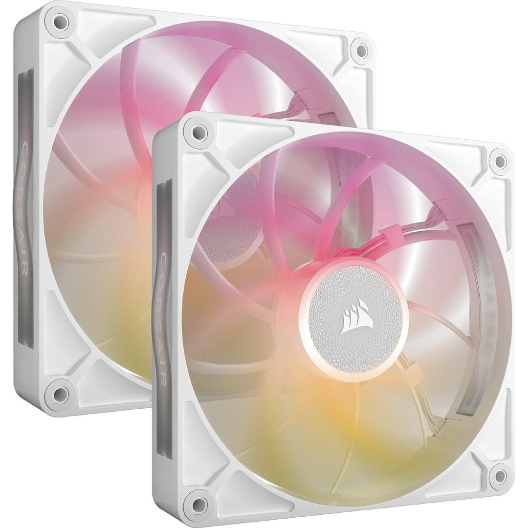 Corsair iCUE LINK RX140 MAX RGB Obudowa komputera Wentylator 14 cm Biały 2 szt.