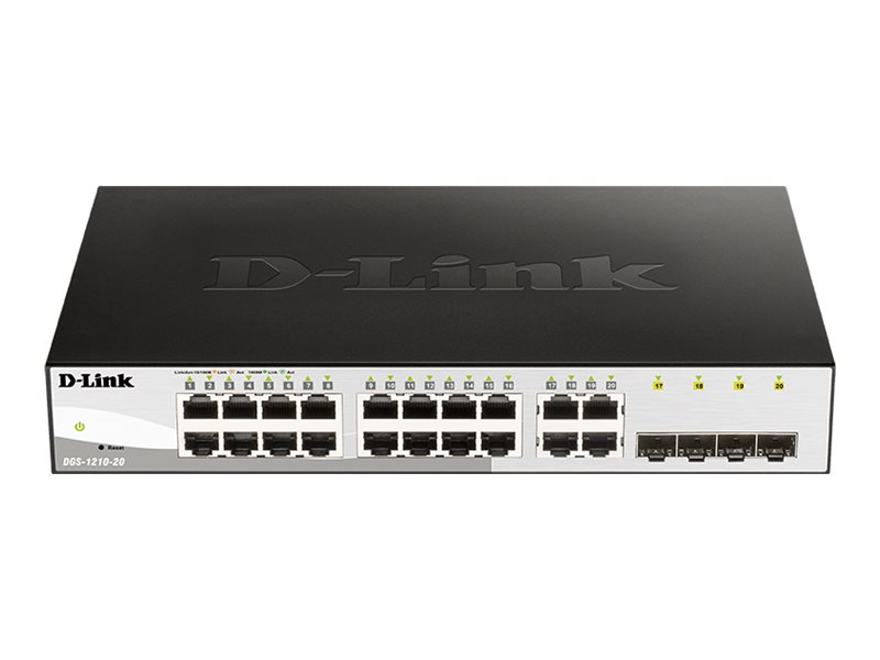 D-Link Switch DGS-1210-20/E 16xGBit/4xSFP 19" Managed