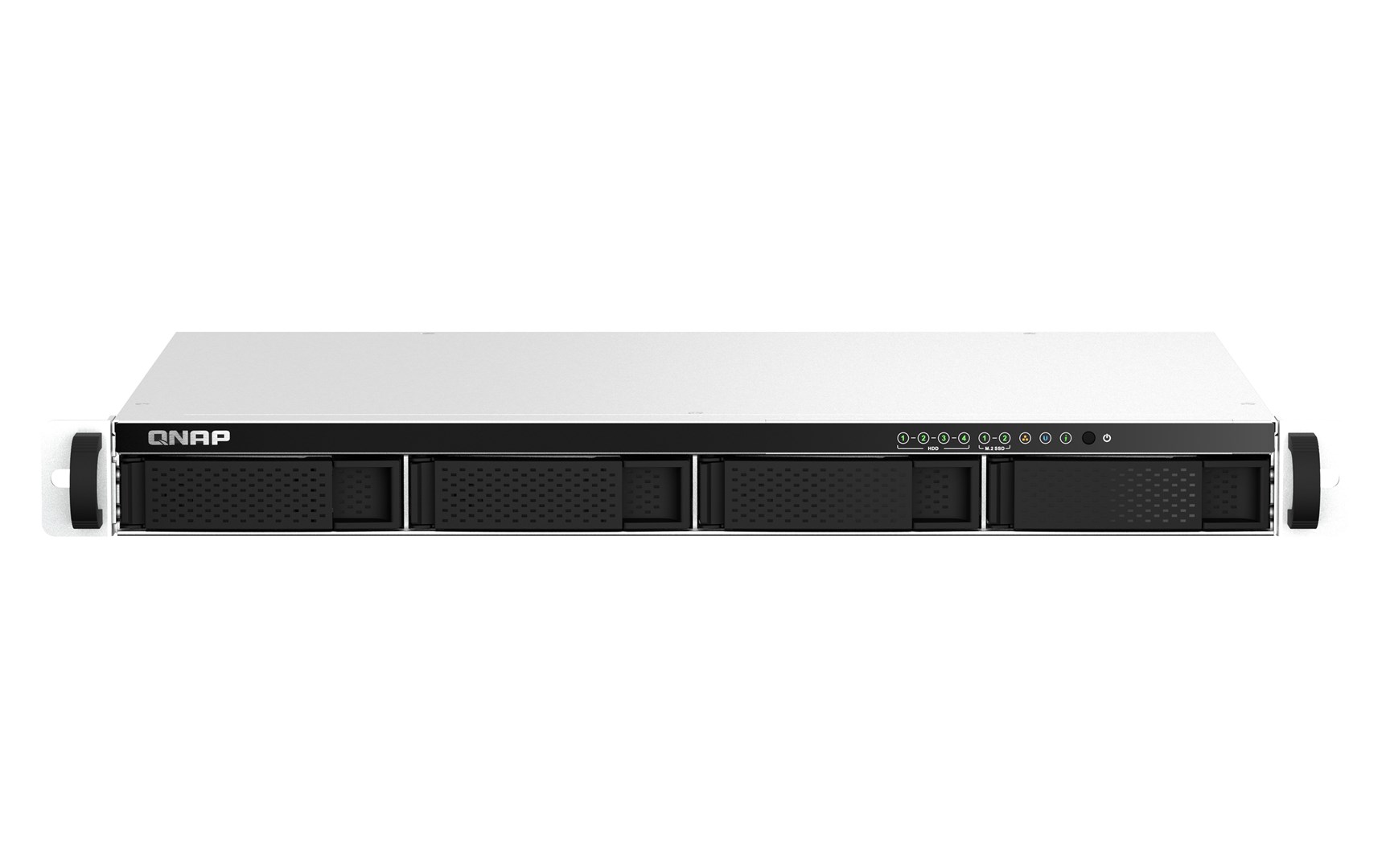Qnap TS-464eU-8G, 1U, 4 x 2.5"/3.5" SATA , Intel Celeron N5105/N5095 4C/4T, 8GB RAM onboard (not expandable), 2 x 2.5GbE, Single PSU (not upgradeable to RP)