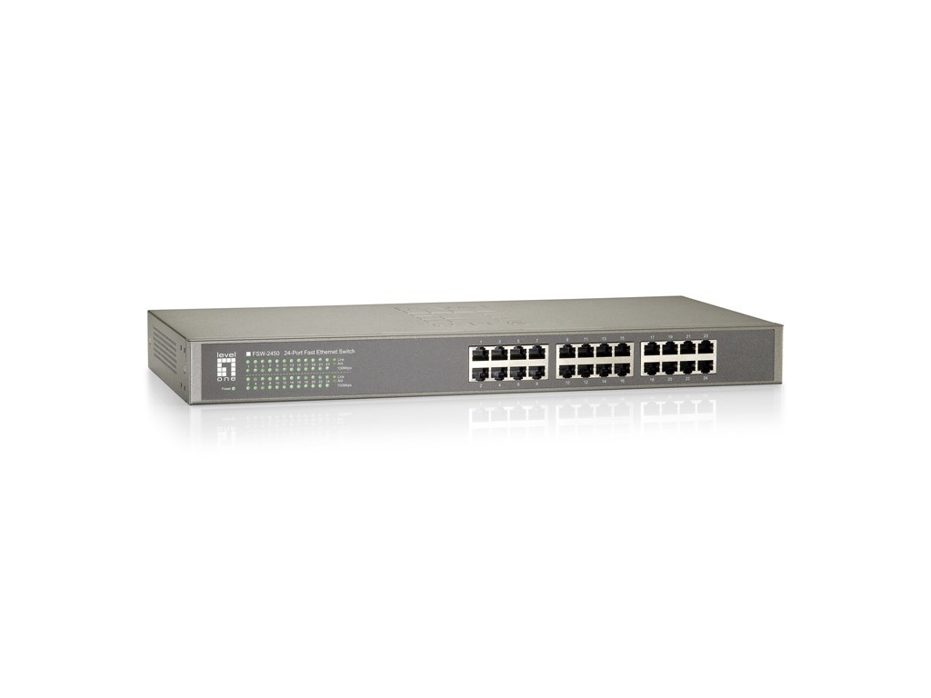 Przełącznik LevelOne FE 24-portowy 19" 100Mbps