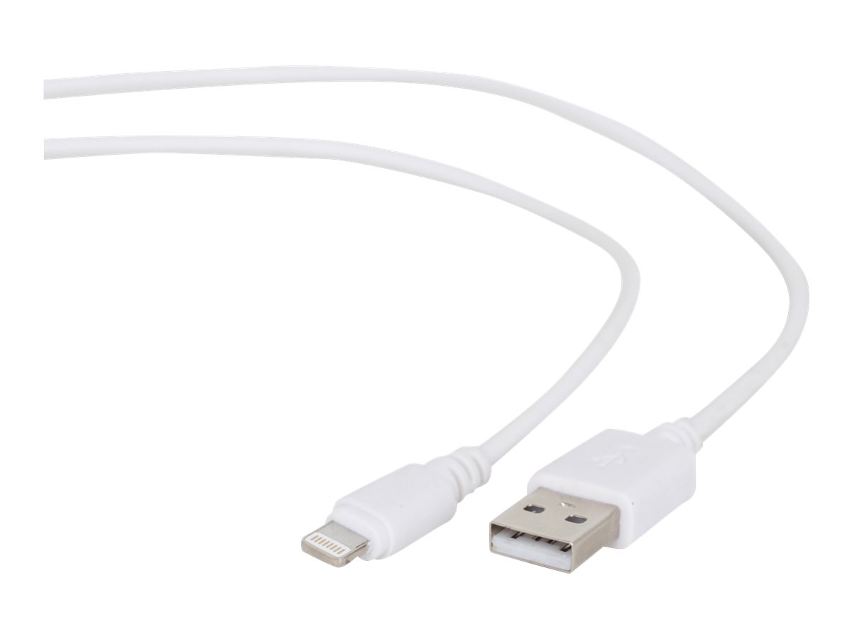 Kabel USB 8-pin 1m/biały