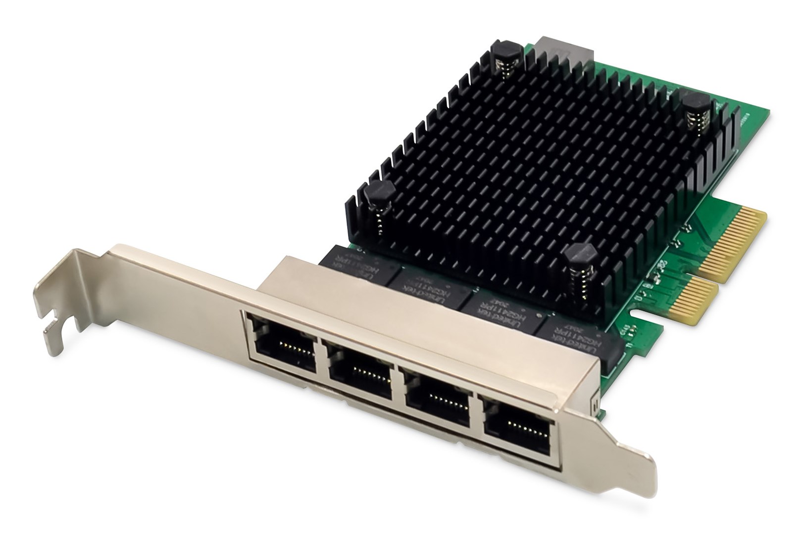 Karta sieciowa przewodowa Quad-RJ45 2.5GbE PCI Express 2.1 Chipset: RTL8125B+ASM1806