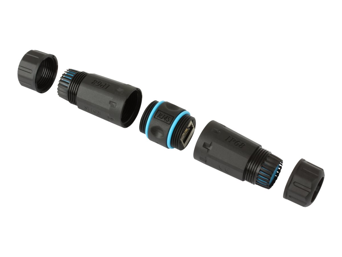 TECHLYPRO 105896 TechlyPro Adapter sieciowy łącznik RJ45 F/F Cat6 F/UTP zewnętrzny IP68