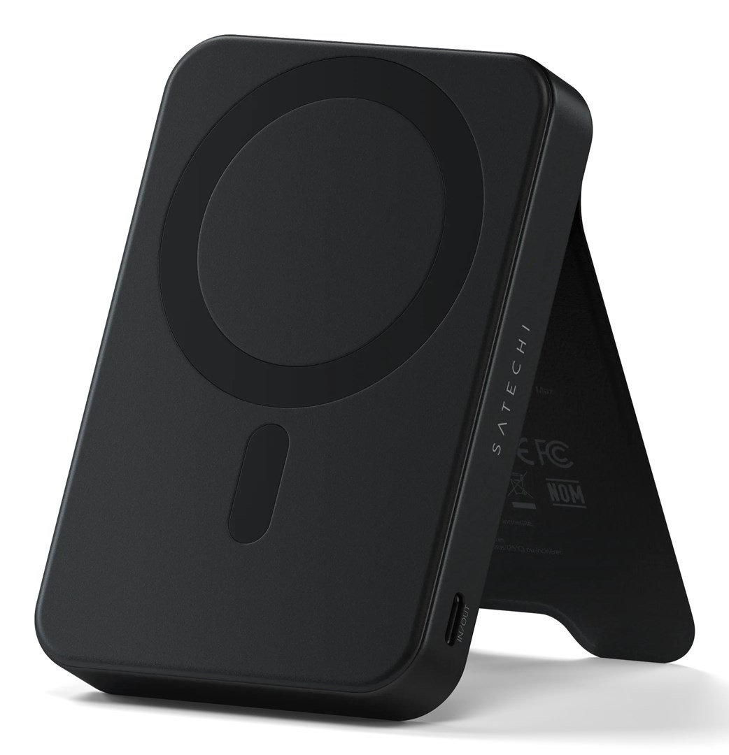 Powerbank Satechi OntheGo Powerbank 10K - magnetyczny powerbank z podstawką 10k mAh kompatybilny z MagSafe i Qi2 (black)