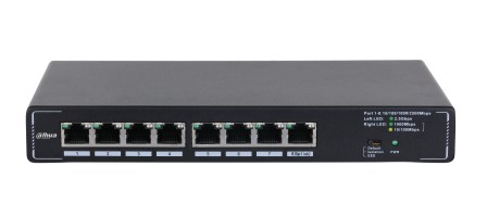 Dahua Technology SMG1008 przełącznik sieciowy Nie zarządzany 2.5G Ethernet (100/1000/2500) Czarny
