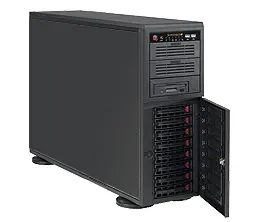 Obudowa serwerowa Supermicro CSE-743AC-668B 4U Tower, SAS3, USB 3.0, zasilacz 668 W, czarna