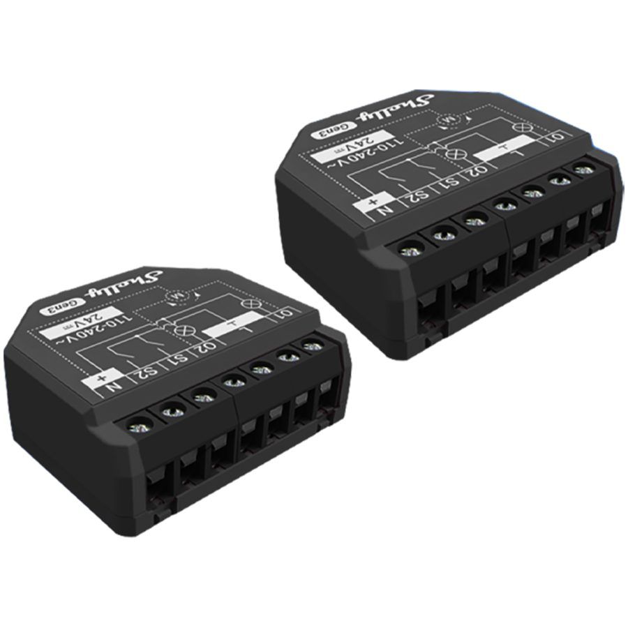 SHELLY 2PM Gen3 2-Pack WLAN PM Switch // S3SW-002P16EU