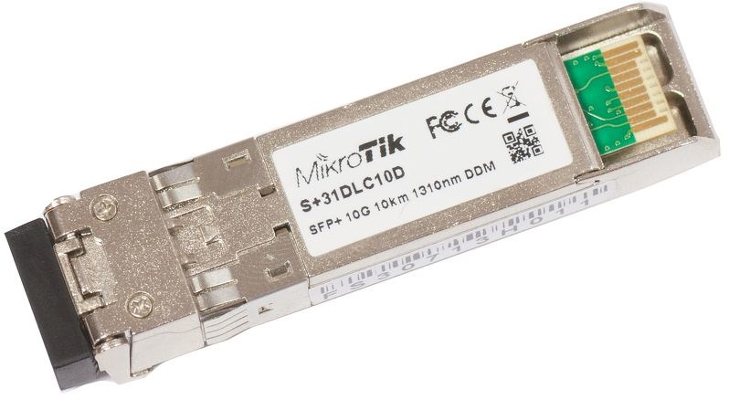 Mikrotik S+31DLC10D moduł przekaźników sieciowych Światłowód 10000Mbit/s SFP+ 1310 nm