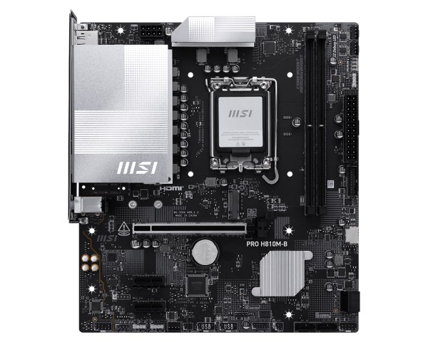 MSI PRO H810M-B płyta główna Intel H810 LGA 1851 (Socket V1) micro ATX