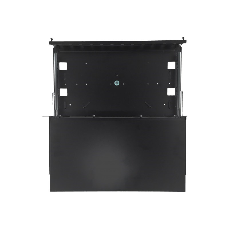 Alantec Przełącznica światłowodowa teleskopowa 24xSC duplex / 24xLC quad 19" 1U z akcesoriami montażowymi (dławiki, opaski) (FOP-1U-24SCD-C-P)