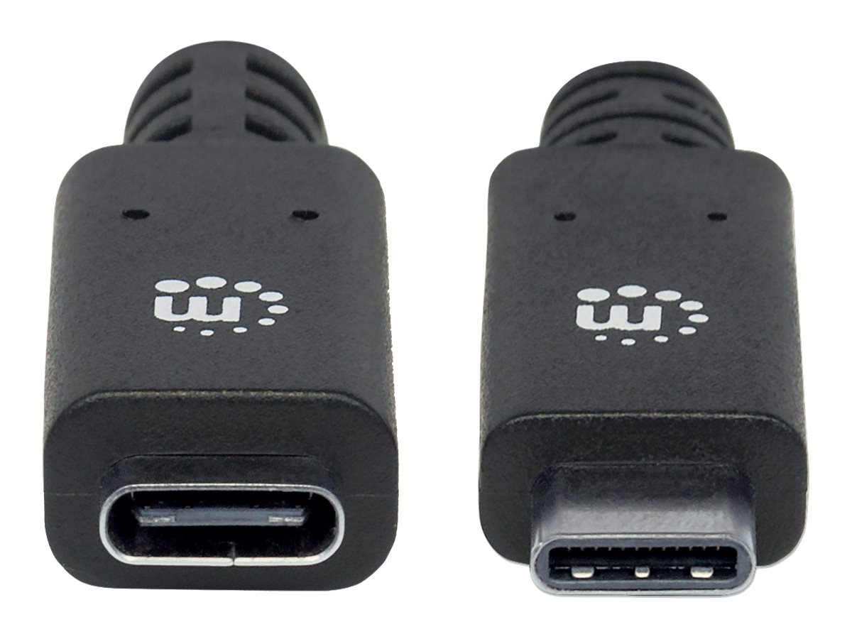 MANHATTAN 355230 Manhattan Kabel USB-C 3.1 Gen2, USB C/USB C M/F 50cm czarny