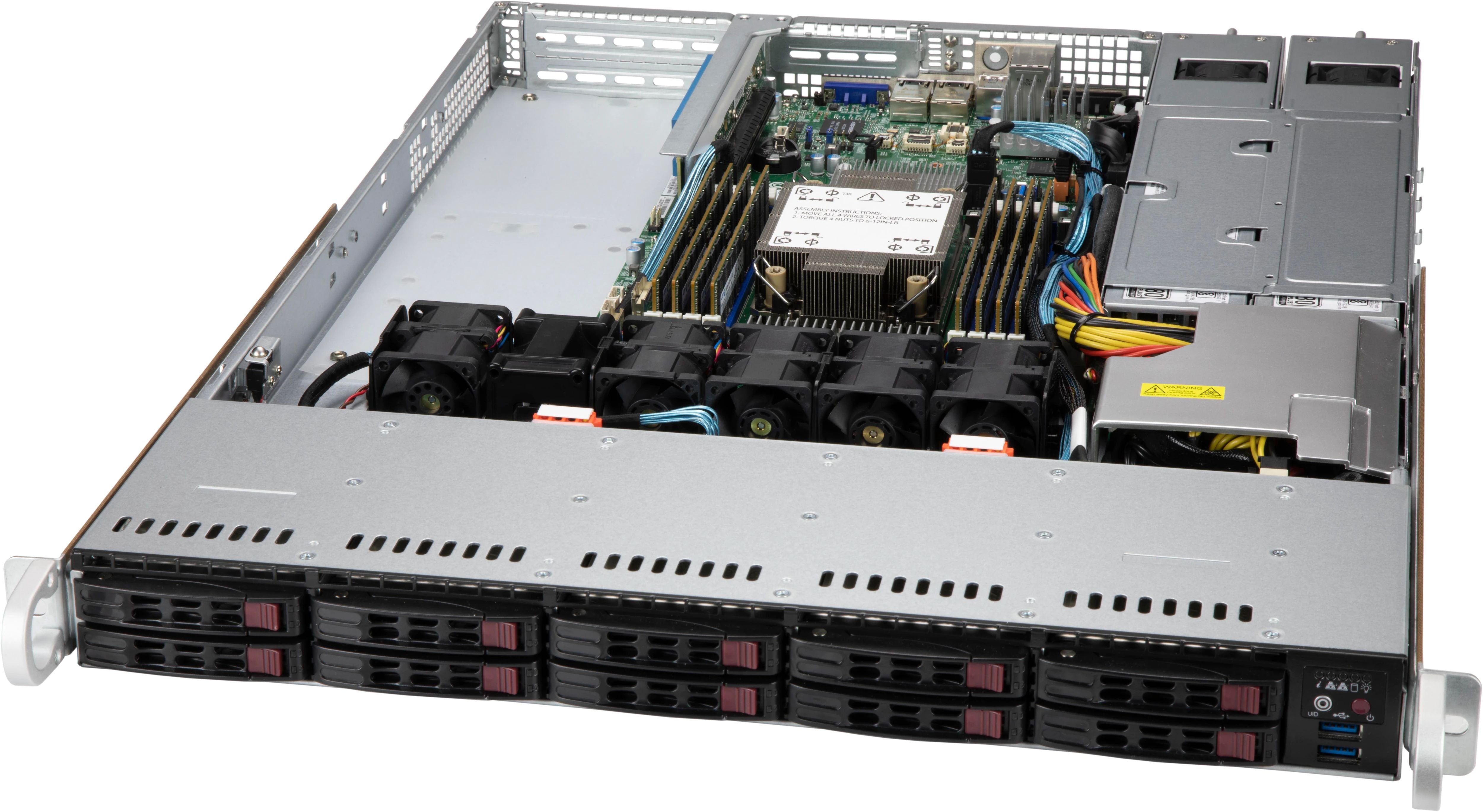 Obudowa Supermicro 116AC10-R706WB3 1U WIOw/Red. 750W Power (24 pin PDB)