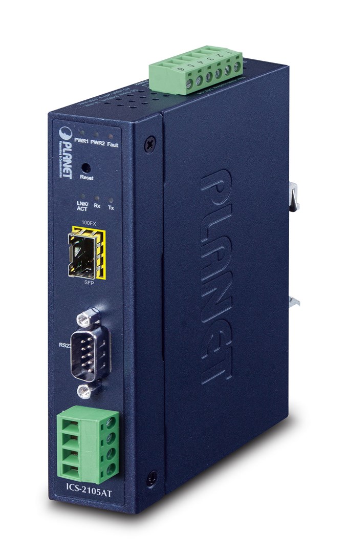 PLANET IP30 Industrial 1-Port serwer portów szeregowych