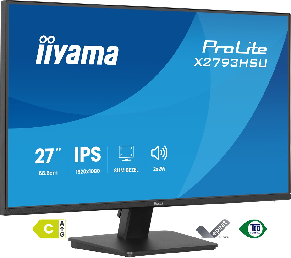 iiyama ProLite X2793HSU-B1 monitor komputerowy 68,6 cm (27") 1920 x 1080 px Full HD LED Czarny