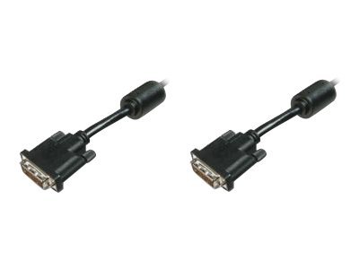 Kabel połączeniowy DVI-D DualLink WQXGA 30Hz Typ DVI-D (24+1)/DVI-D (24+1) M/M 3m czarny