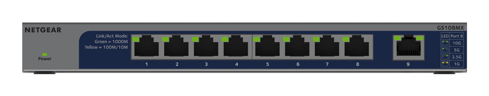 Switch Netgear GS108MX-100EUS 8p Unmanaged Gigabit