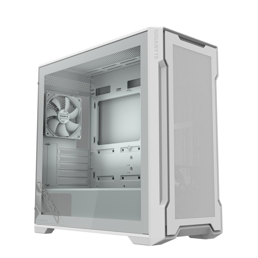 GIGABYTE C102 GLASS ICE/Midi Tower/Transpar./White
