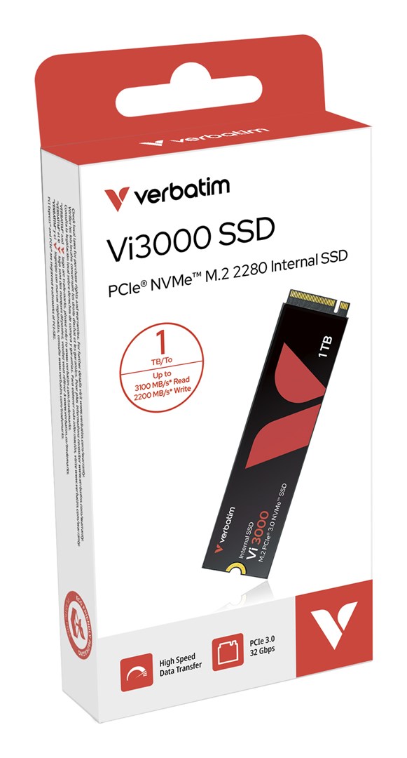 Verbatim Vi3000 1 TB M.2 PCI Express 3.0 NVMe