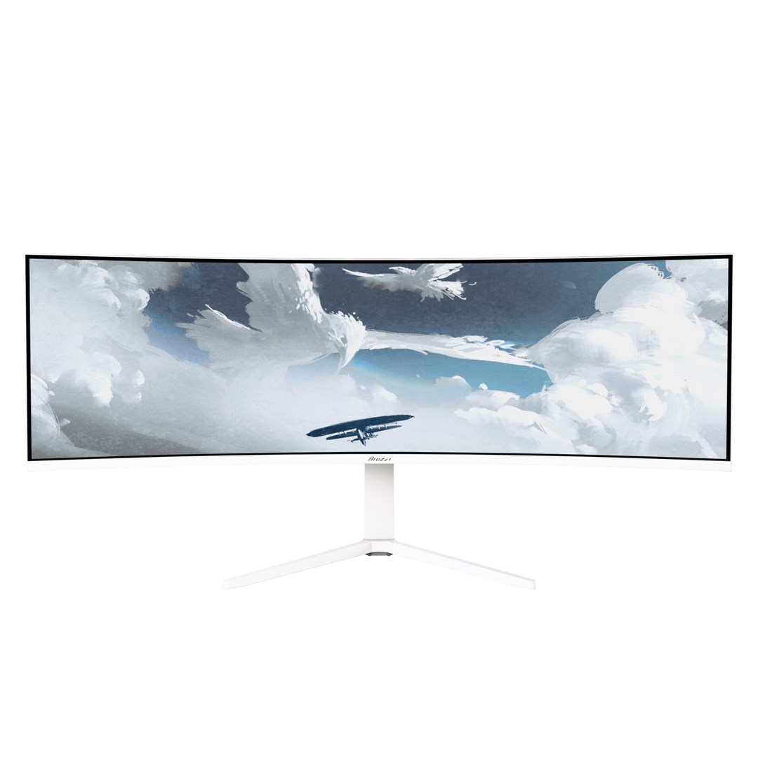 Arozzi Nova 49” Curved monitor komputerowy 124,5 cm (49") 5120 x 1440 px Dual QHD LED Biały
