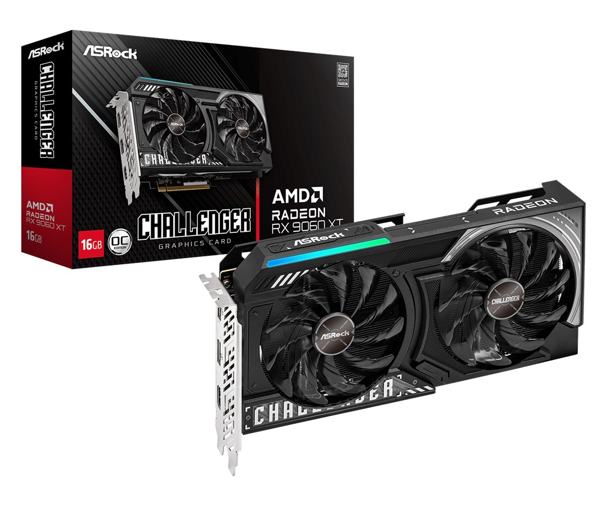 Karta graf. Asrock RX9060XT Challenger 16GB OC