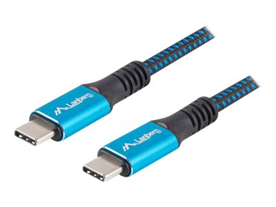 Kabel USB-C M/M USB4 1.2m 100W 8K 60HZ czarno-niebieski