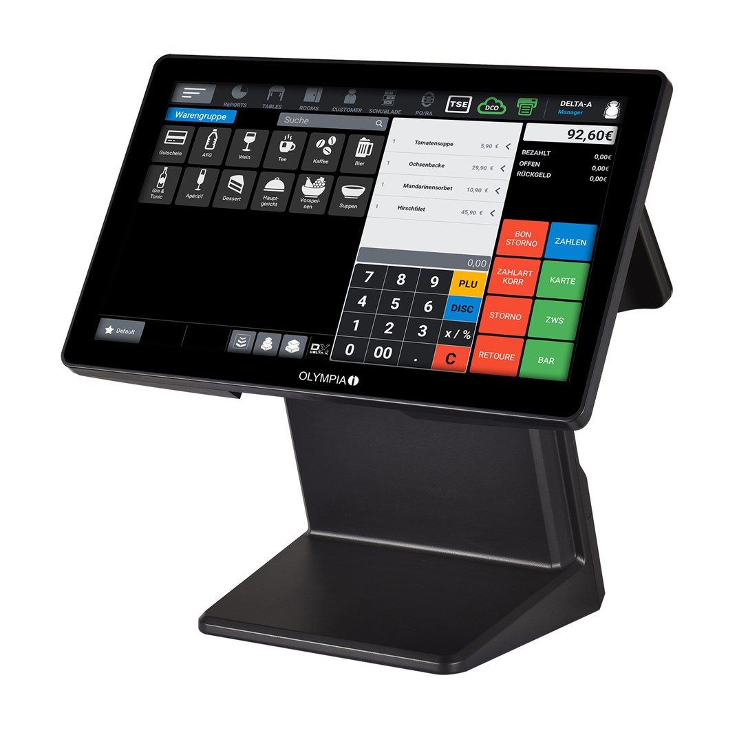 Olympia T400K All-in-One 39,6 cm (15.6") Ekran dotykowy Czarny