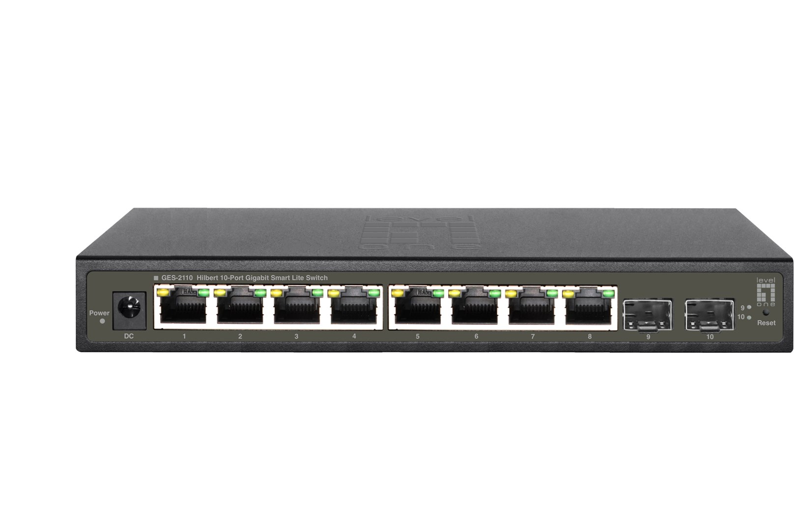 10-portowy gigabitowy przełącznik Smart Lite LevelOne Hilbert