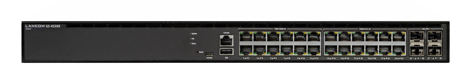 LANCOM GS-4530X Zarządzany L3 2.5G Ethernet (100/1000/2500) 1U Czarny