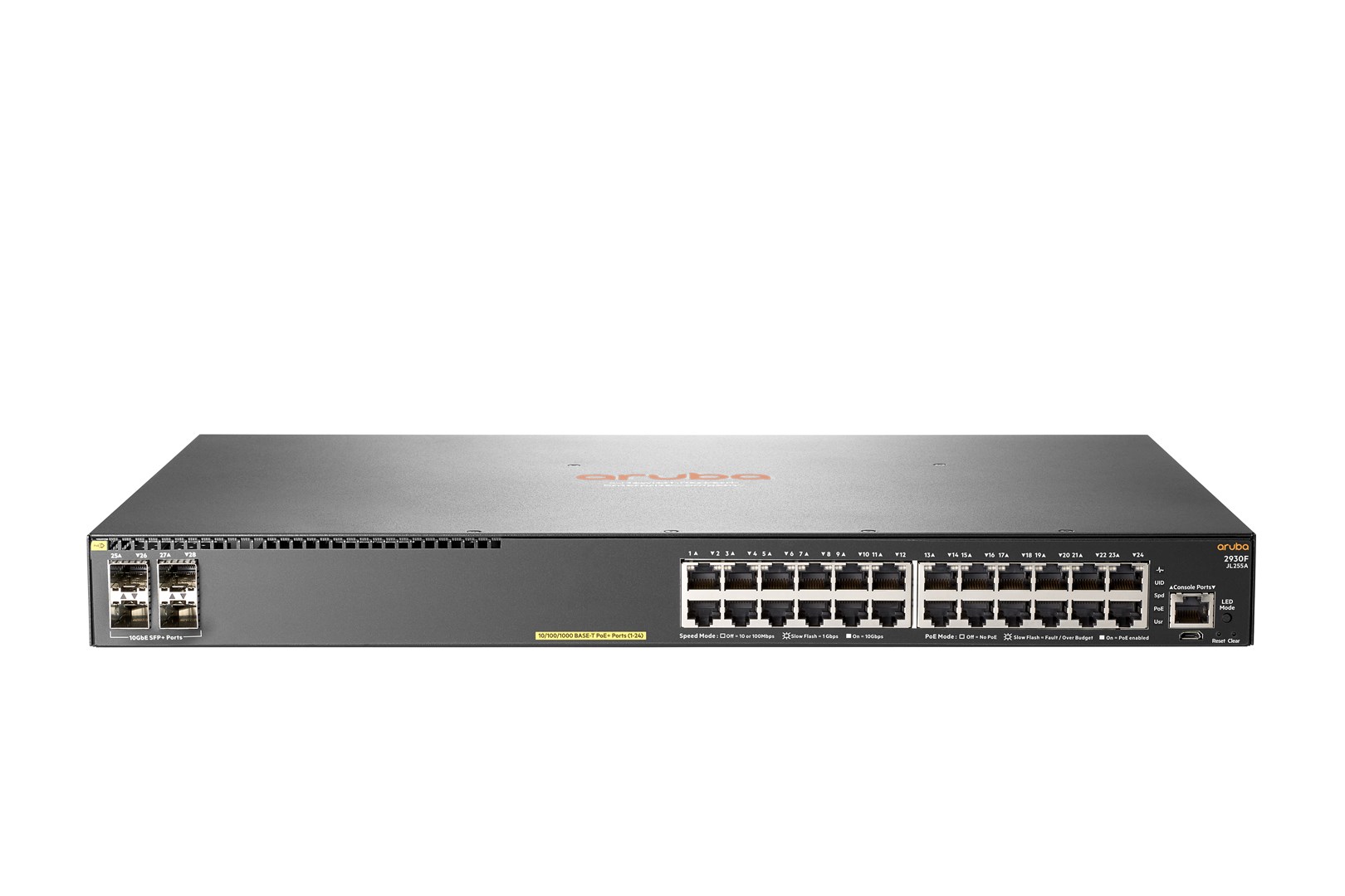 Przełącznik ARUBA 2930F 24G POE+ 4SF P+ bazodanowy
