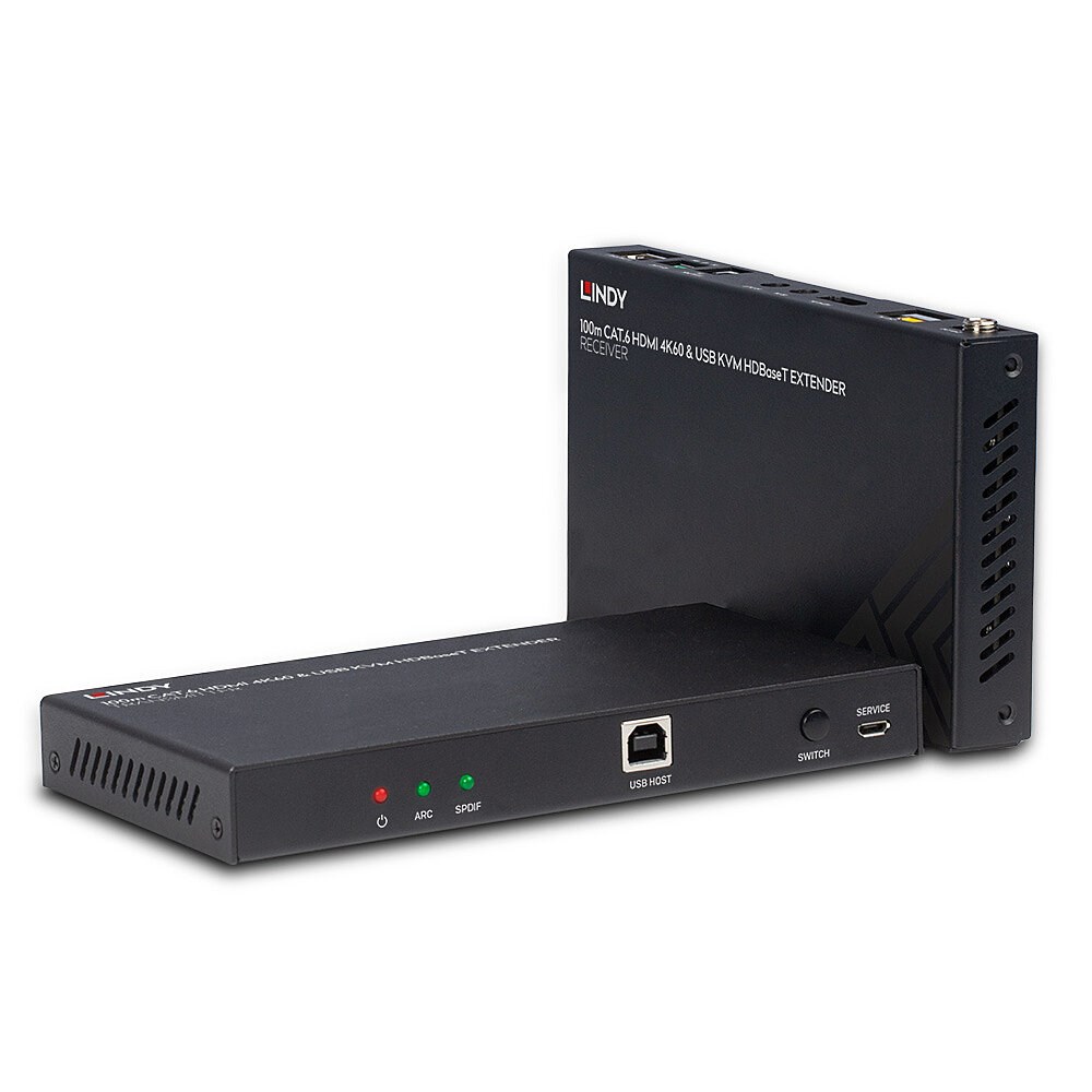 Lindy 38343 przedłużacz KVM Nadajnik i odbiornik