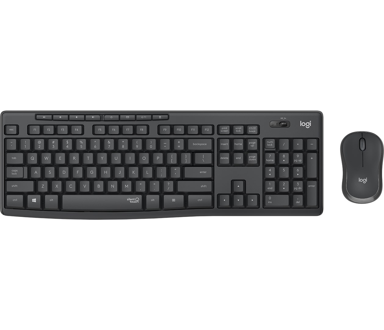 Zestaw bezprzewodowy MK295 SILENT WIRELESS COMBO/GRAPHITE - CZE-SKY - INTNL