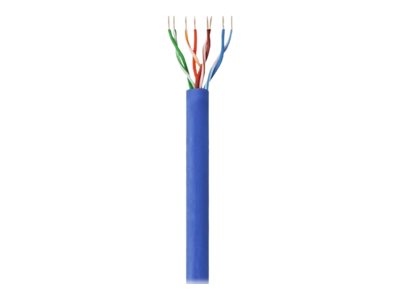 Kabel instalacyjny skrętka UTP Cat6 4x2 drut CCA 305m niebieski