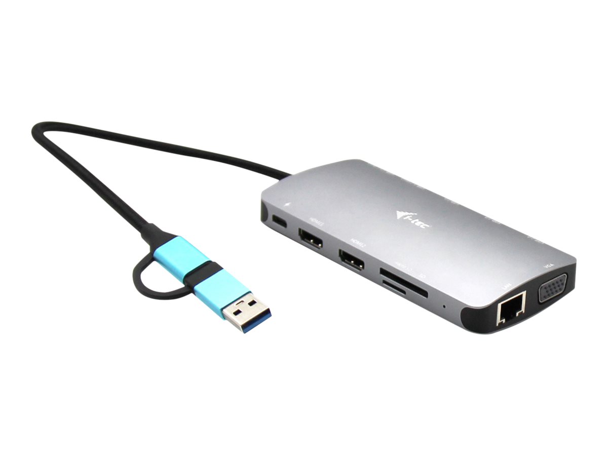 Stacja dokująca USB 3.0/USB-C/Thunderbolt 3x Display Metal Nano Dock LAN +Power Delivery 100W