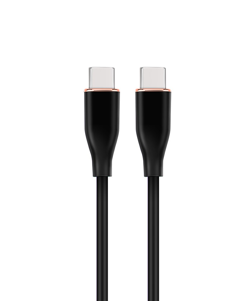 GEMBIRD KABEL USB TYP-C POWER DELIVERY (PD) 60 W, "PREMIUM SILICON", OPLOT SILIKONOWY, 1.5 M, CZARNY