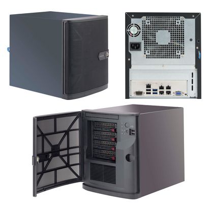 Supermicro CSE-721TQ-350B2 zabezpieczenia & uchwyty komputerów Mini Tower Czarny 350 W