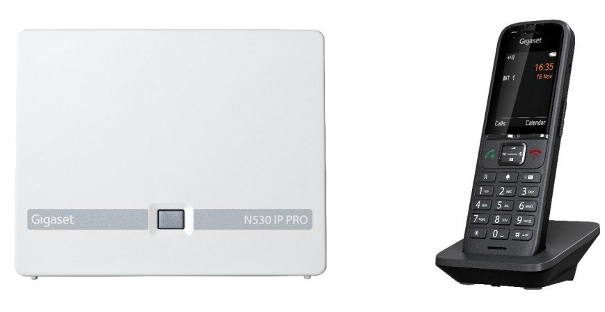 Telefon Gigaset N530 IP PRO + S700H PRO DECT (Nazwa i identyfikacja dzwoniącego, Antracyt)