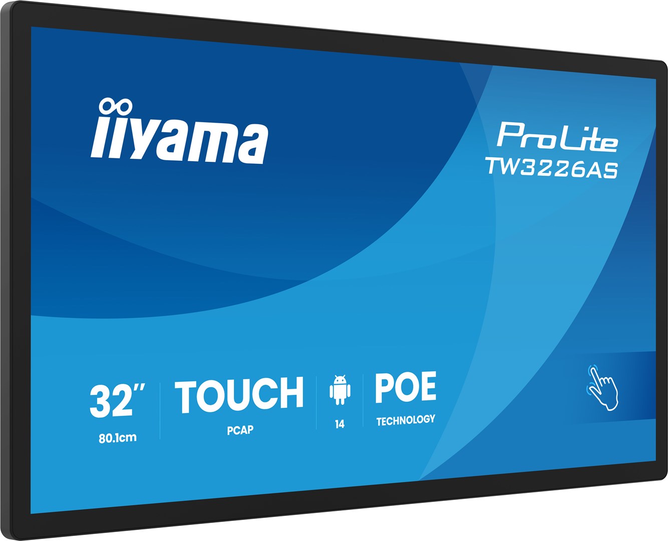Panel-PC iiyama TW3226AS-B3P 32" z Androidem 14+GMS SOC Octa-core RK3576 4GB Pamięci 32GB PCAP 10-Punktowy Ekran Dotykowy 1920x1080 VA