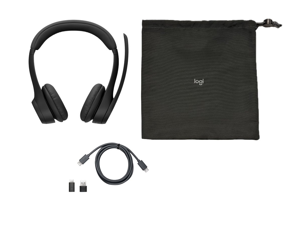 Logitech Headset Zone 305 Wireless (MS Teams) NBT graphite NBT, Adapter USB-C via Bluetooth
