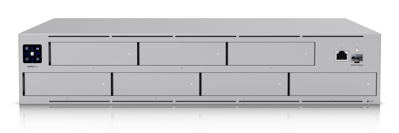 Ubiquiti UNAS-Pro | Serwer NAS | 2U, 7x HDD, 1x SFP+, 1x GbE RJ45