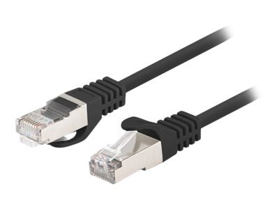 LANBERG Patchcord Cat.6 FTP 3m black 10-pack