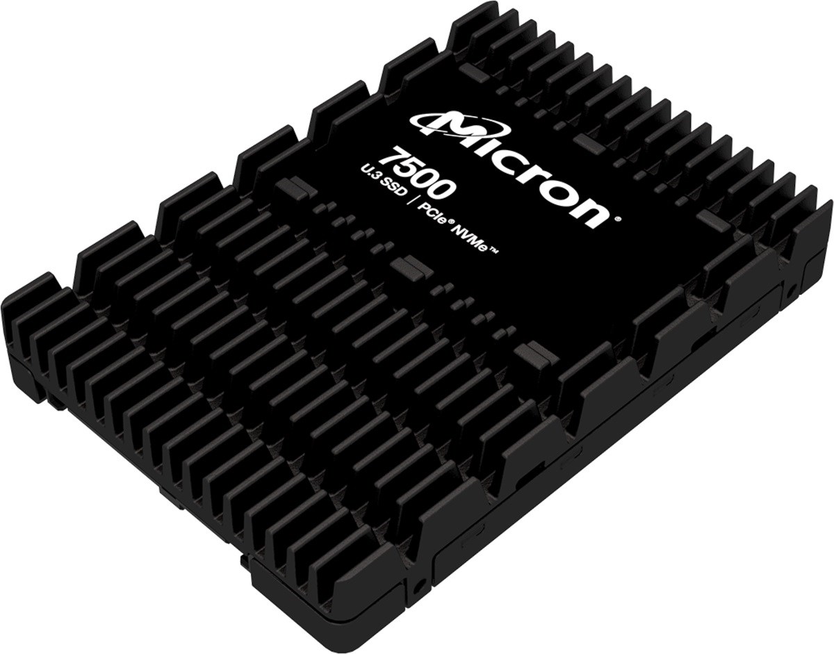 Dysk SSD Micron 7500 PRO 960GB U.3 (15mm) NVMe Gen4 MTFDKCC960TGP-1BK1DABYYR (DWPD 1) TCG