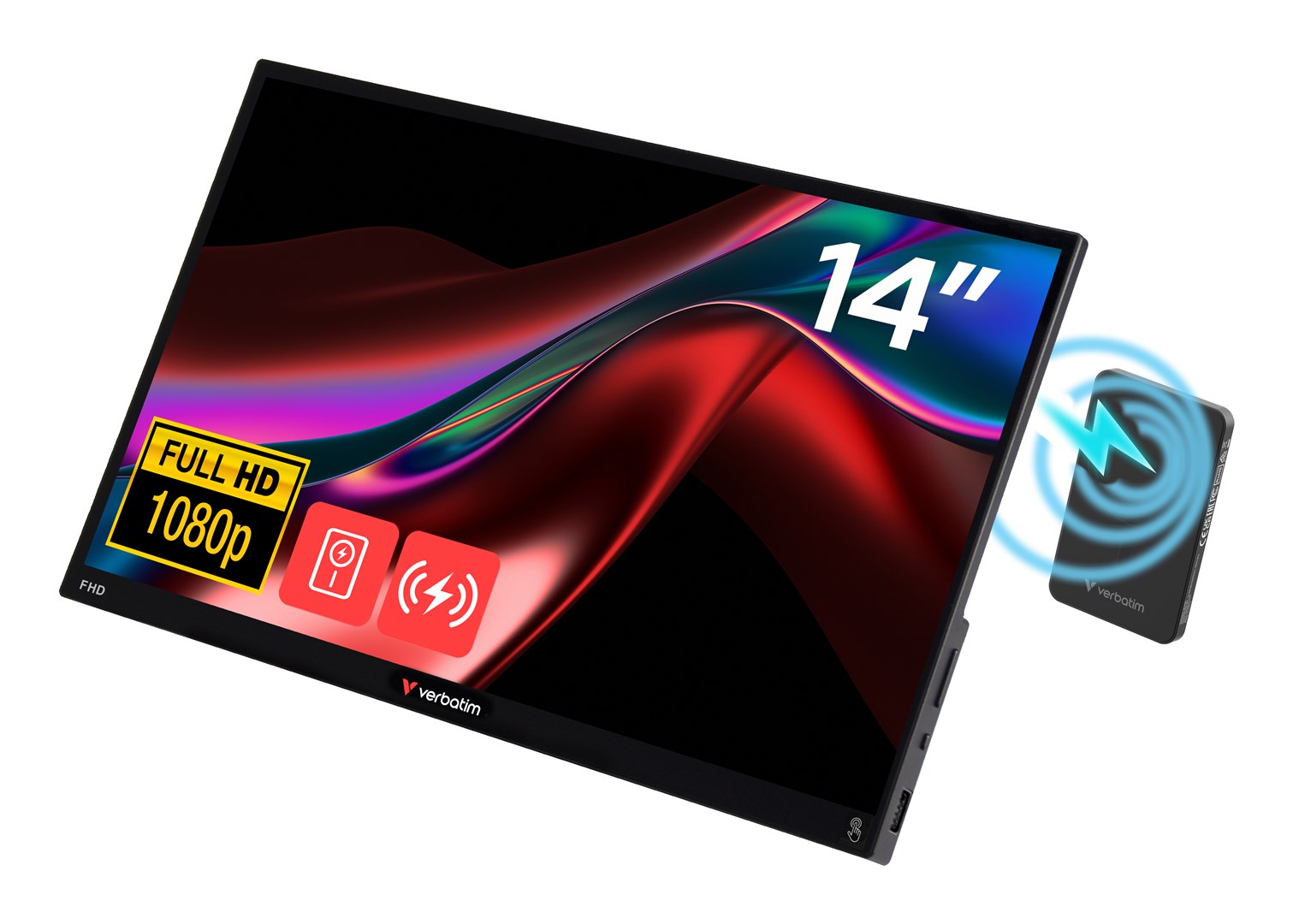 Monitor przenośny Verbatim 14 FHD Touch