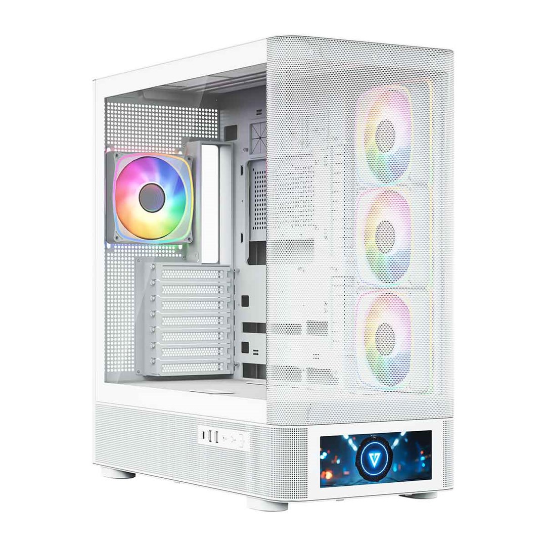 MODECOM OBUDOWA VOLCANO AQ 500 ARGB MIDI BIAŁA