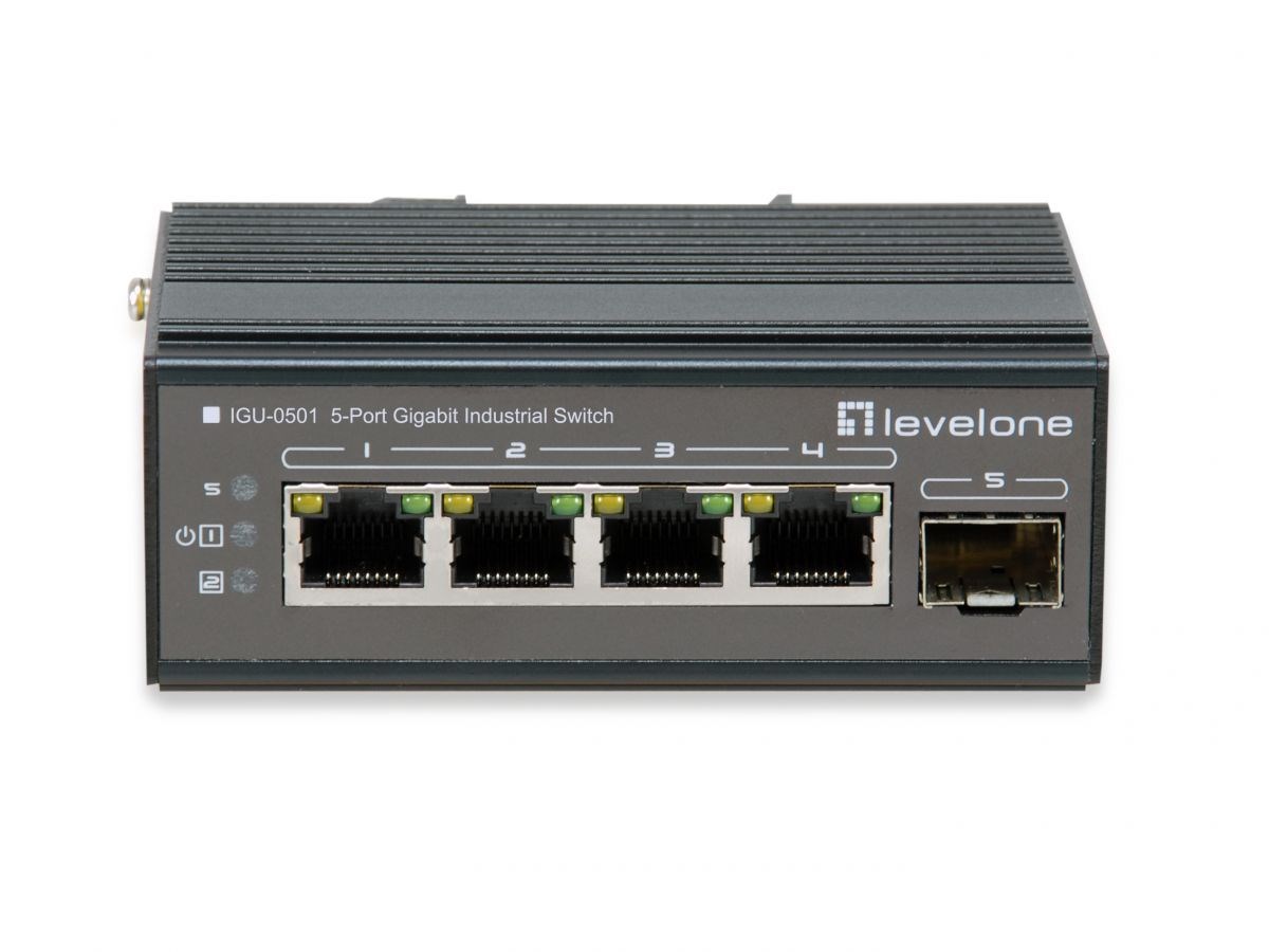 LevelOne IGU-0501 Przełącznik sieciowy Gigabit Ethernet Power over Ethernet